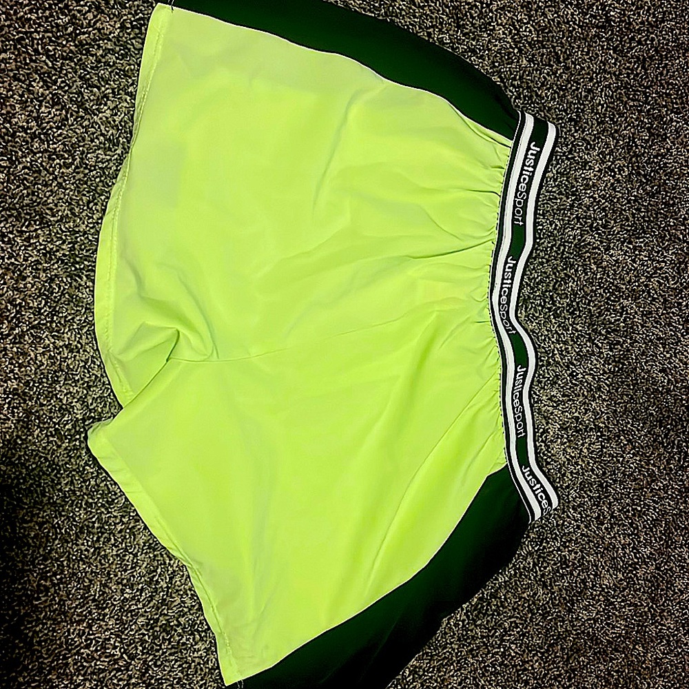 Cute justice sport shorts.